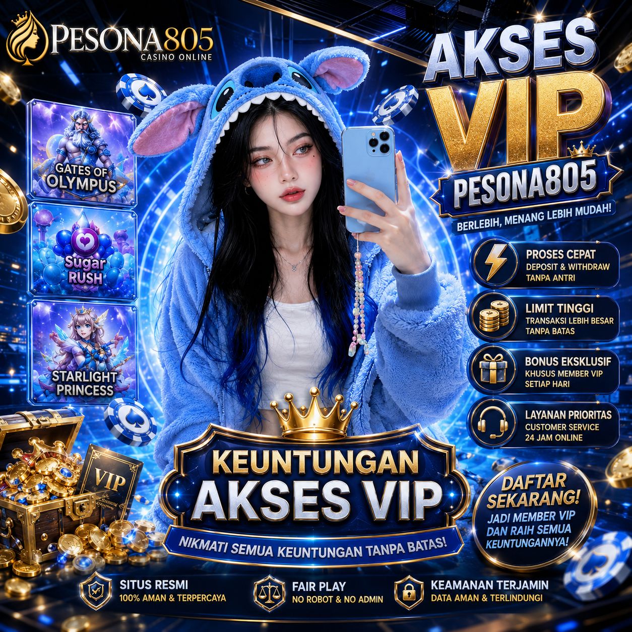 PESONA805 x Marie Abanga | Link Akses Game Sultan Duduk Manis Cuan Mel